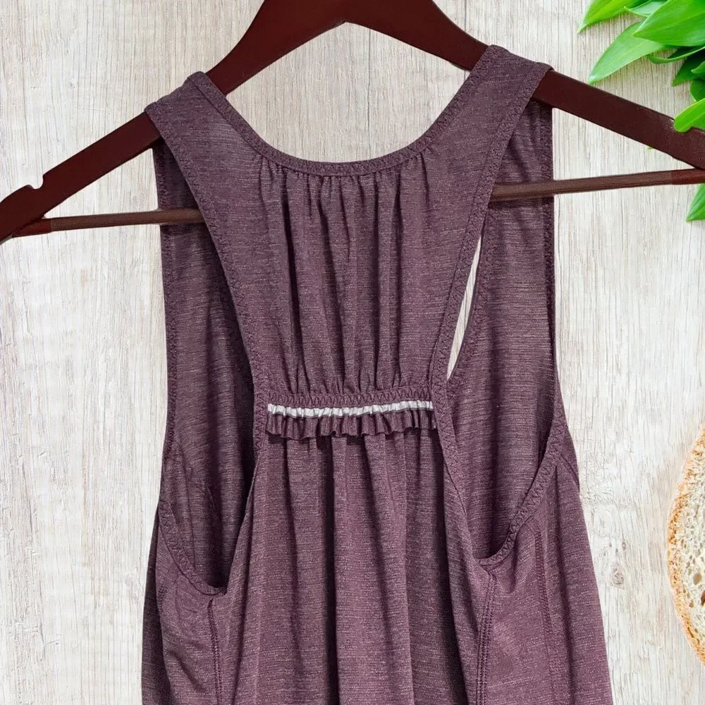 Lululemon Womens Run: Silver Bullet Sleeveless Tech‎ Tank EST Sz4 Purple W1852S